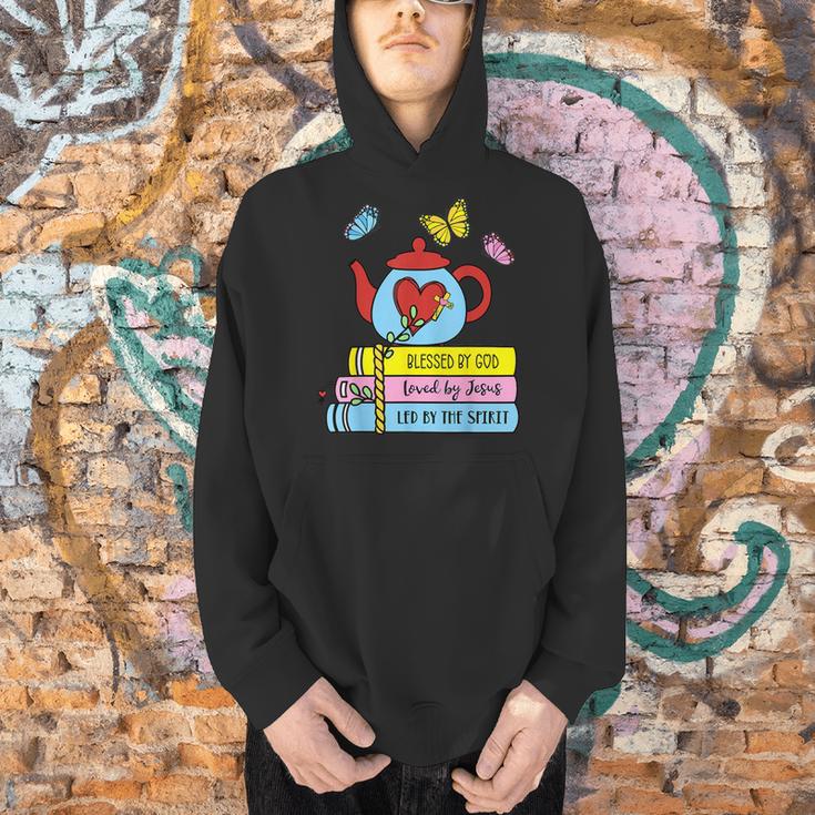 Blessed By God Loved By Jesus Book Lovers Men Hoodie Blessed By God Loved By Jesus Book Lovers Men Hoodie