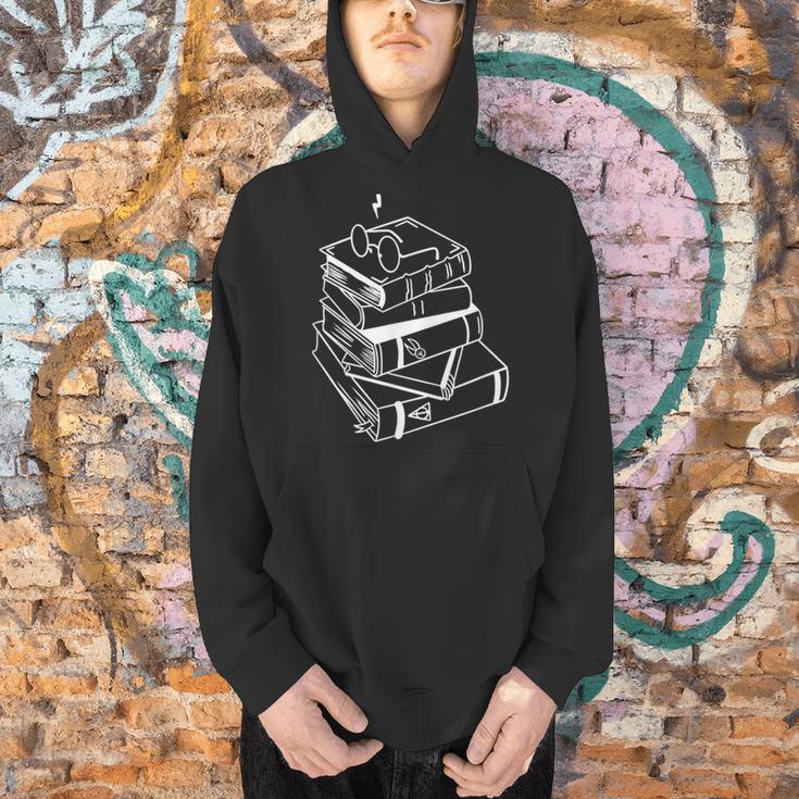 Book Lover Magical Wizard Christmas Reading Fan Men Hoodie