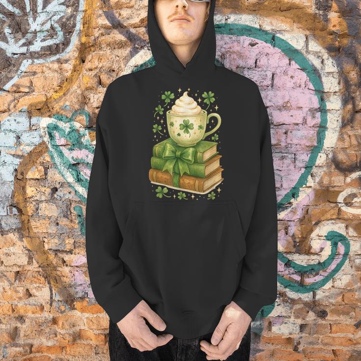 Book Lover St Patricks Day Teacher Cosy Librarycore Men Hoodie
