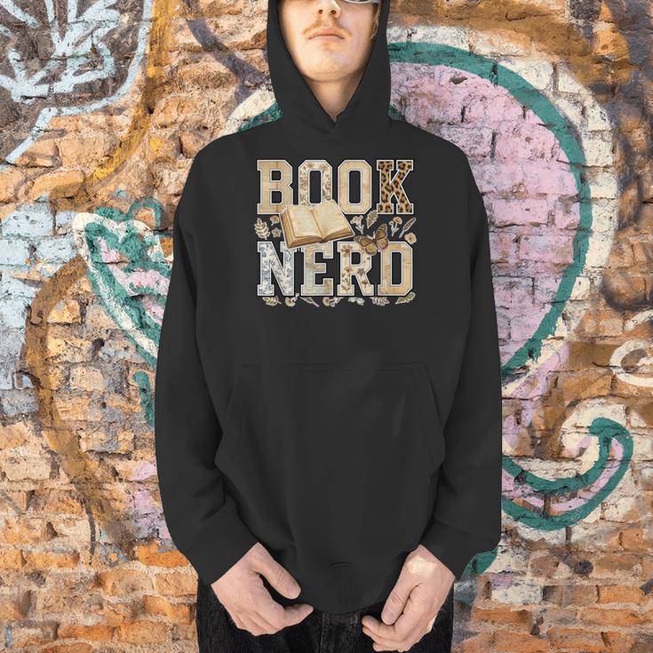 Book Nerd Vintage Floral Booktrovert Reading Lover Bookish Men Hoodie