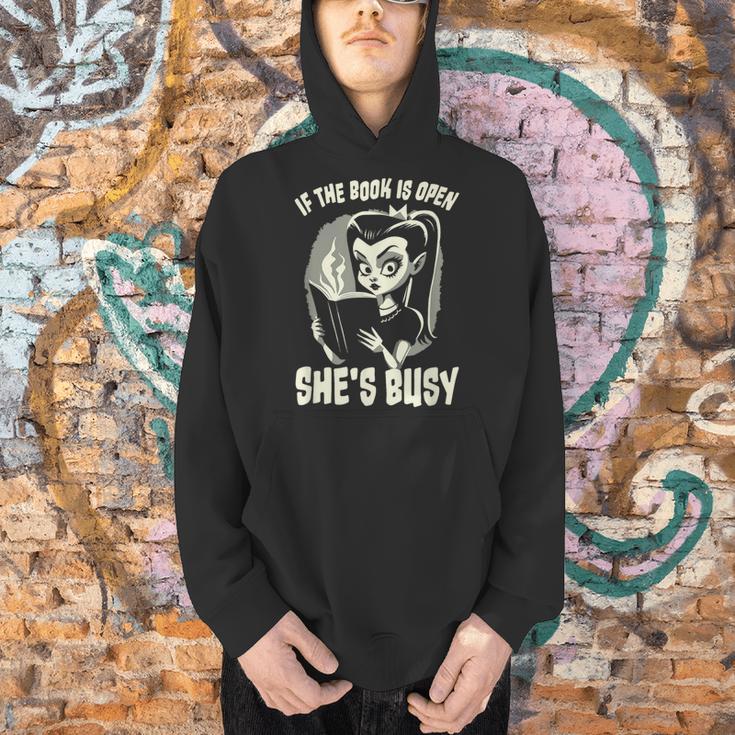 If The Book Is Open She's Busy Witch Goth Girl Loves To Read Men Hoodie If The Book Is Open She's Busy Witch Goth Girl Loves To Read Men Hoodie