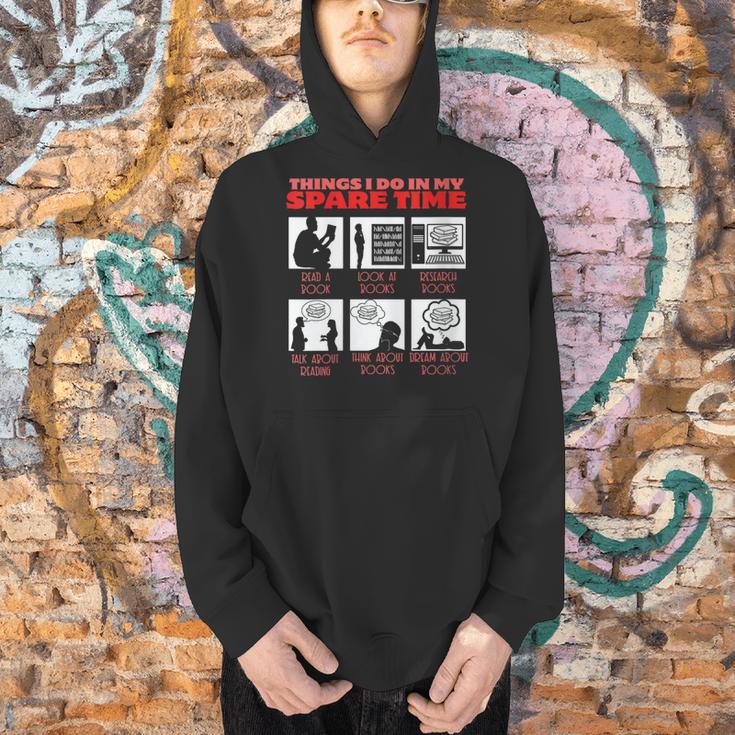 Book Reading Bookworm Reader Spare Time Men Hoodie
