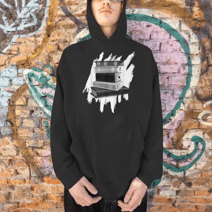 Book Reading Library Books Reader Bookworm Men Hoodie