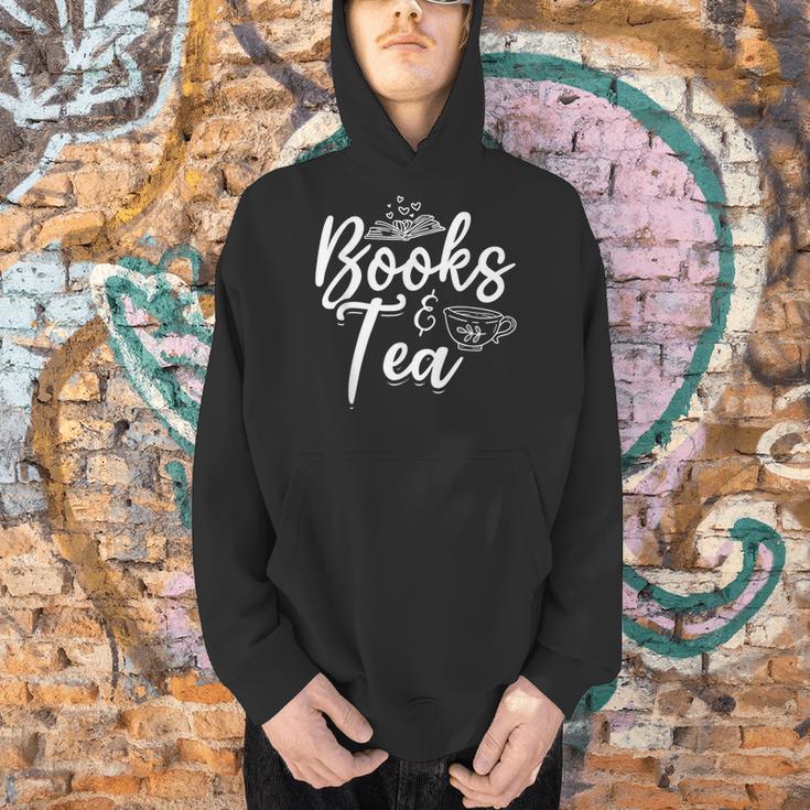Books & Tea Book Reading Bookworm Read Books Librarian Men Hoodie