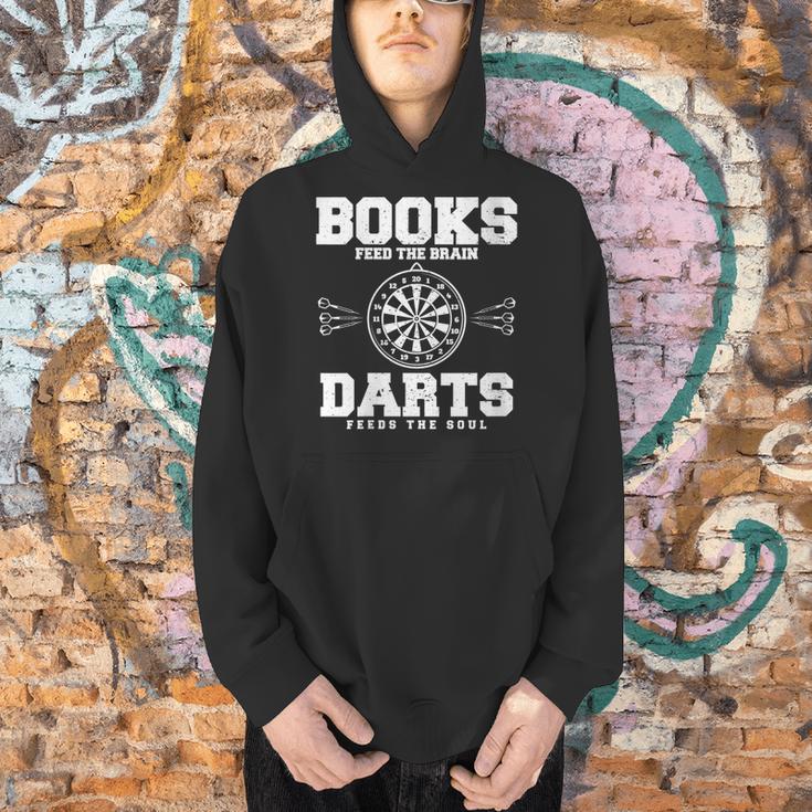 Books Feed The Brain Darts Feeds The Soul Men Hoodie Books Feed The Brain Darts Feeds The Soul Men Hoodie