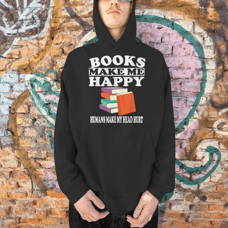 Books Make Me Happy Humans Make My Head Hurt Men Hoodie Books Make Me Happy Humans Make My Head Hurt Men Hoodie