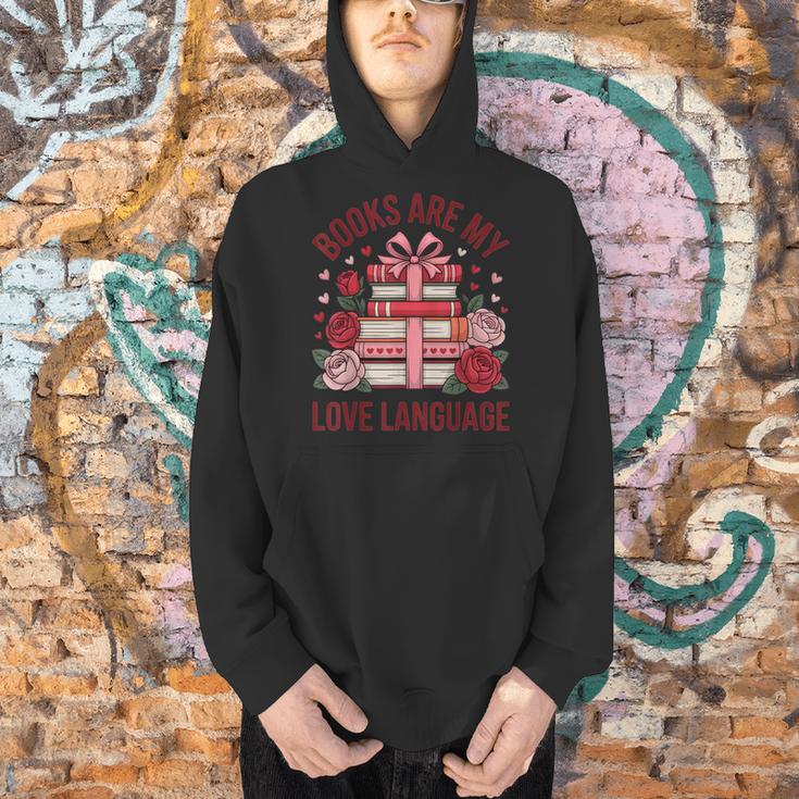 Books Are My Love Language For Book Lovers And Readers Men Hoodie