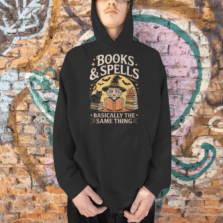 Books And Spells Witch Witches Bookish Book Reader Reading Men Hoodie