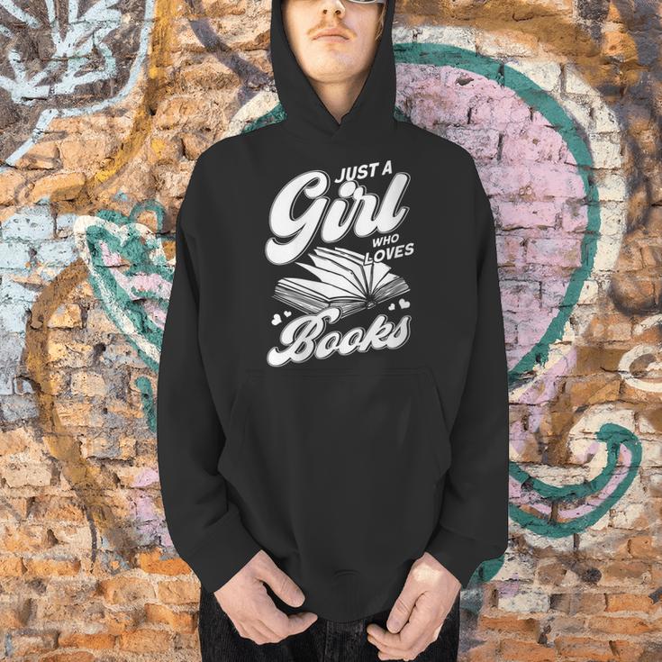 Bookworm Book Reading Just A Girl Who Loves To Read Books Men Hoodie