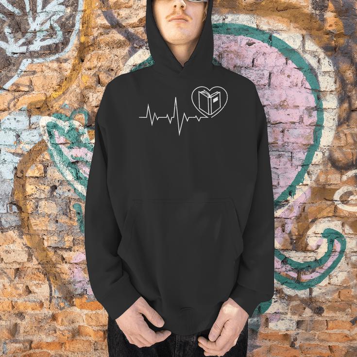 Bookworm Books Heartbeat Book Men Hoodie
