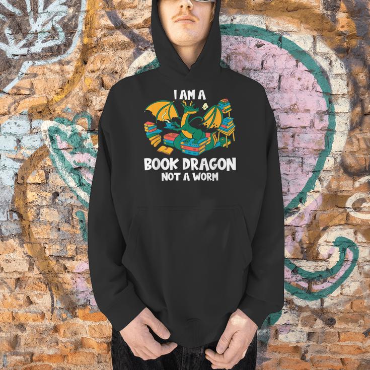 Bookworm Books Reading I Am A Book Dragon Men Hoodie Bookworm Books Reading I Am A Book Dragon Men Hoodie