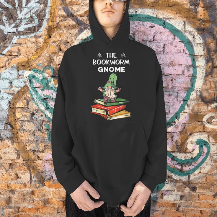 The Bookworm Gnome Christmas Gnome Book Reading Enthusiast Men Hoodie