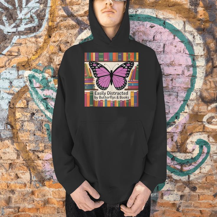 Butterfly Decor Book Butterfly Party Favors Purple Butterfly Men Hoodie