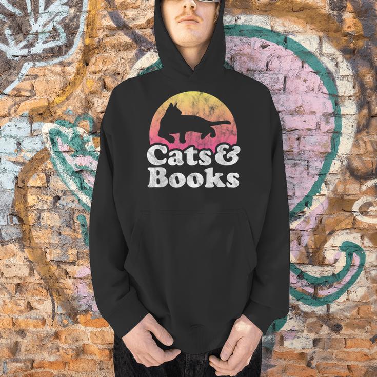 Cats And Books Or Women's Cat And Book Men Hoodie