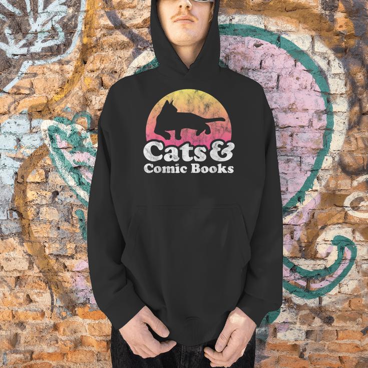 Cats And Comic Books Or Women's Cat And Comic Book Men Hoodie