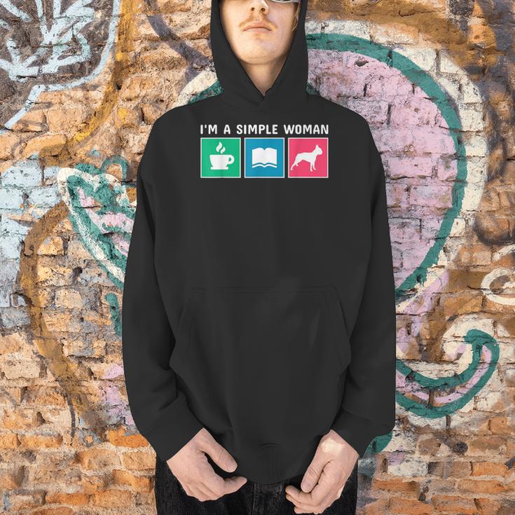 Coffee Books And Boston Terrier Dog Men Hoodie