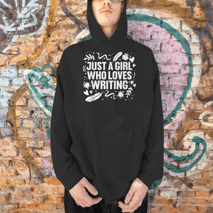 Cool Writing For Women Girls Book Writer Author Poetry Men Hoodie