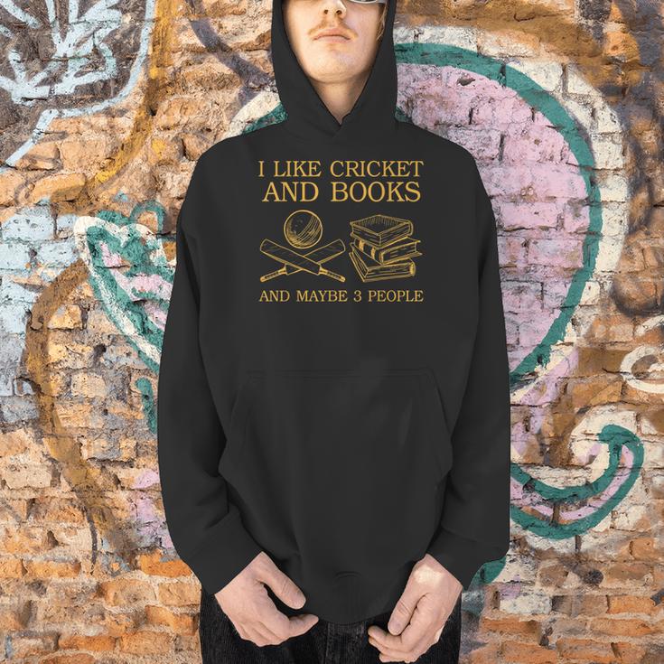 I Like Cricket And Books And Maybe 3 People Lover Men Hoodie