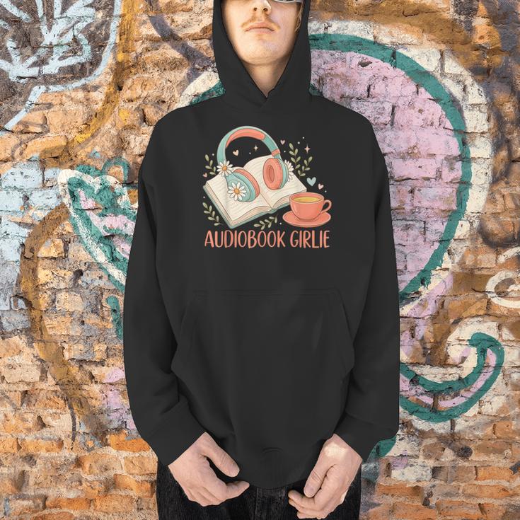 Cute Audiobook Girl Aesthetic Book & Tea Love Men Hoodie Cute Audiobook Girl Aesthetic Book & Tea Love Men Hoodie