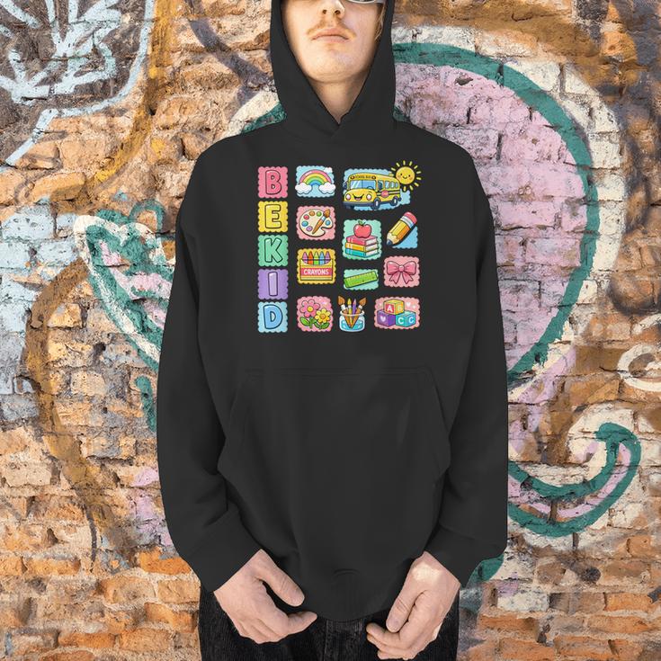 Cute Teacher Life With Crayons Rainbow Books Apple School Men Hoodie