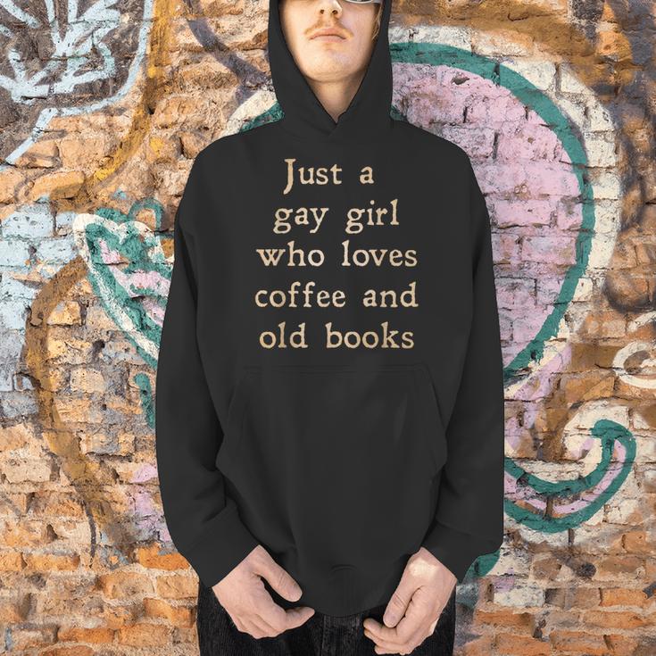 Dark Academia Aesthetic Gay Girl Who Loves Coffee And Books Men Hoodie