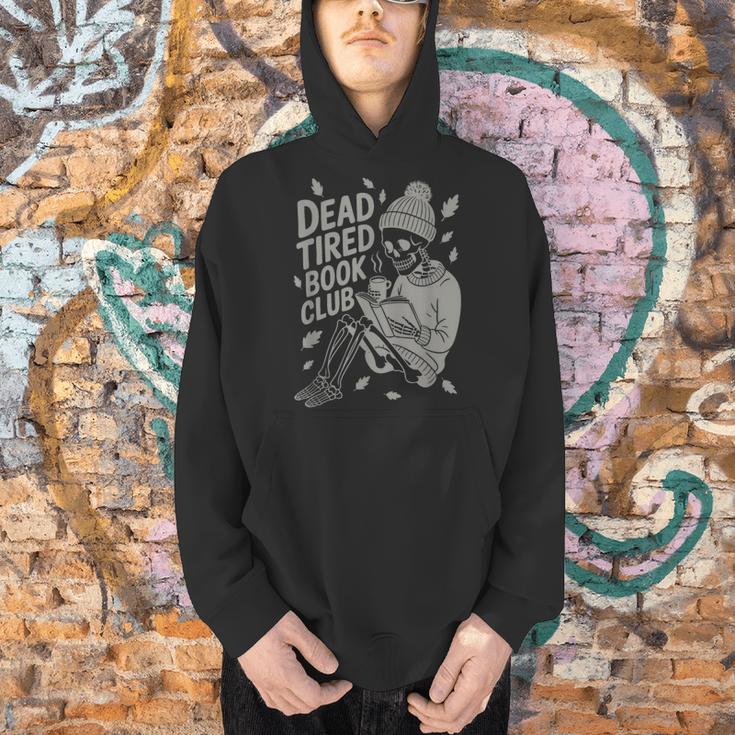 Dead Tired Book Club Skeleton Men Hoodie