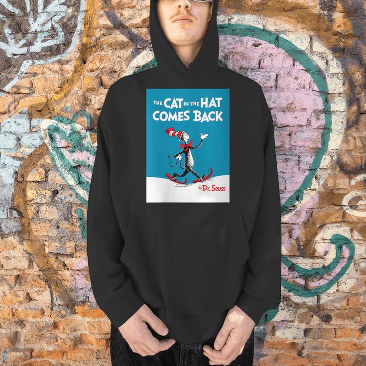 Dr Seuss The Cat In The Hat Comes Back Book Cover Men Hoodie