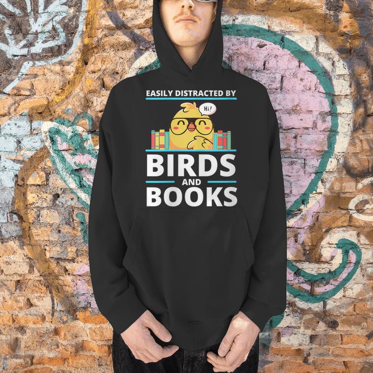 Easily Distracted By Birds And Books Men Hoodie