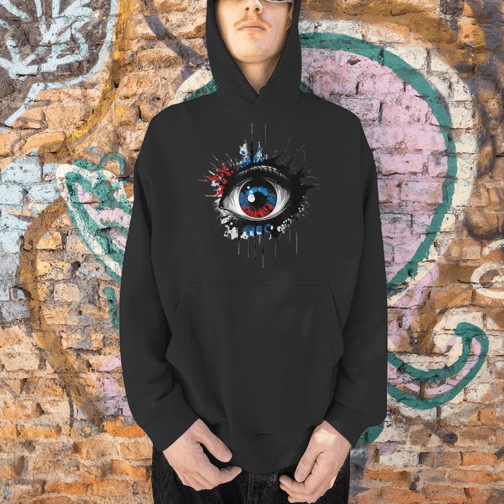 Evil Eye Comic Book Art Eyes Red Blue Grunge Aesthetic Men Hoodie Evil Eye Comic Book Art Eyes Red Blue Grunge Aesthetic Men Hoodie