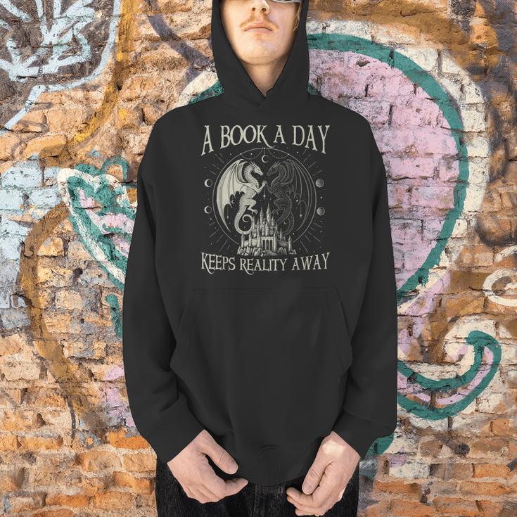 Fantasy Book Club Dragon Reader Book A Day Keep Reality Away Men Hoodie Fantasy Book Club Dragon Reader Book A Day Keep Reality Away Men Hoodie