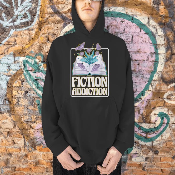 Fiction Addiction Book Reader And Booklover Men Hoodie