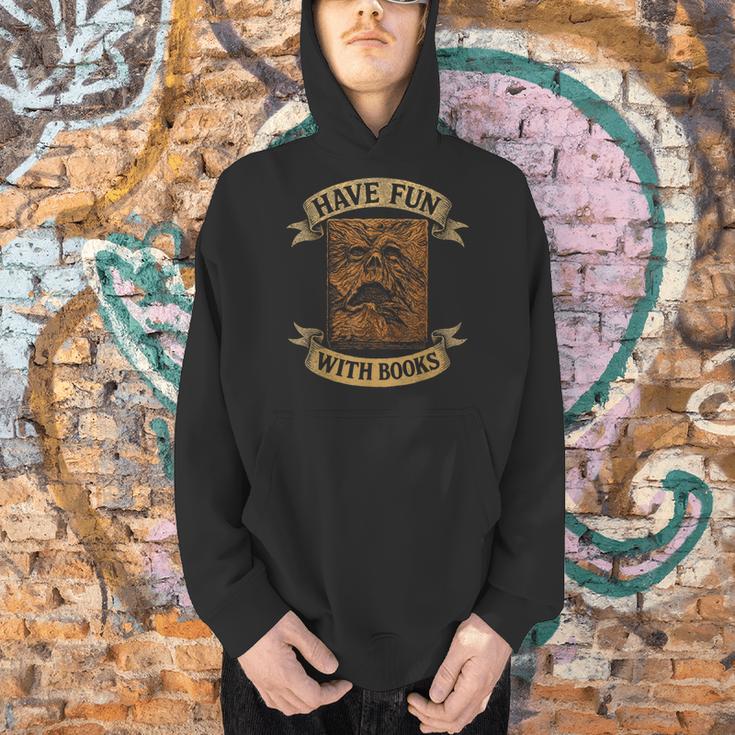 Have Fun With Books Horror Literature Necronomicon Book Men Hoodie