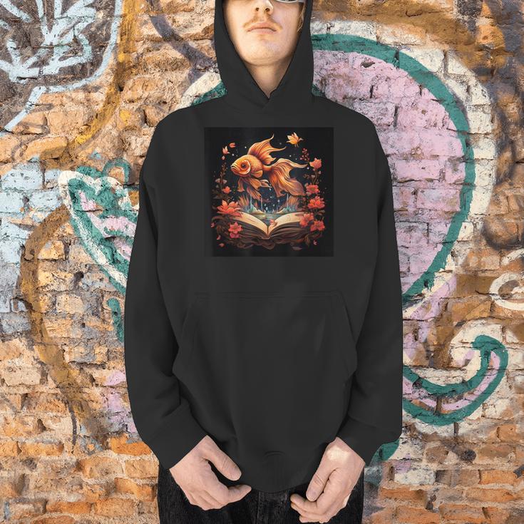 Goldfish Reading A Book Men Hoodie Goldfish Reading A Book Men Hoodie