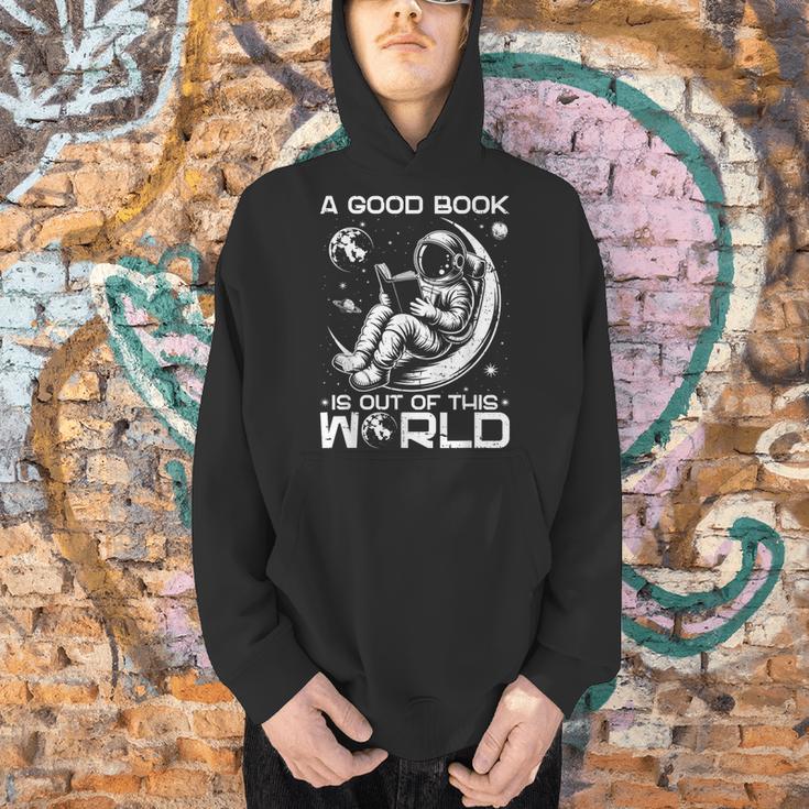 A Good Book Is Out Of This World Space Book Lover Men Hoodie A Good Book Is Out Of This World Space Book Lover Men Hoodie