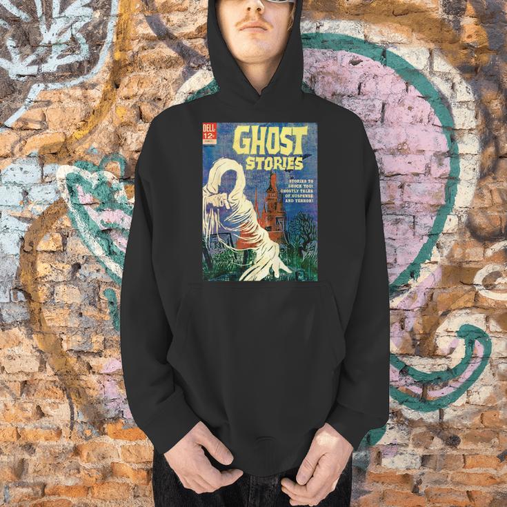 Halloween Horror Vintage Ghost Grim Reaper Comic Book Retro Men Hoodie