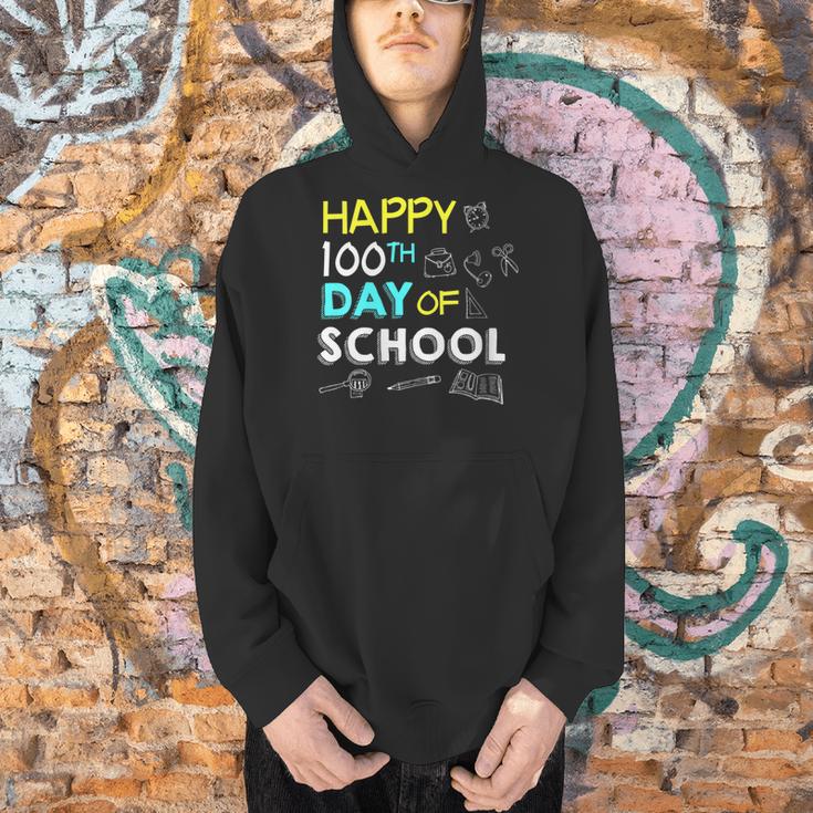 Happy 100th Day Of 5th Fifth Grade Books School Teacher Men Hoodie