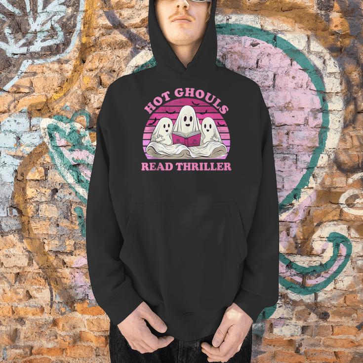 Hot Ghouls Read Thriller Spooky Book Club Reading Lovers Men Hoodie