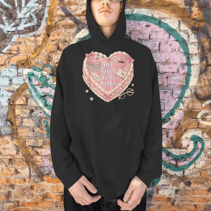 Hot Girls Read Books Cute Heart Graphic Men Hoodie Hot Girls Read Books Cute Heart Graphic Men Hoodie