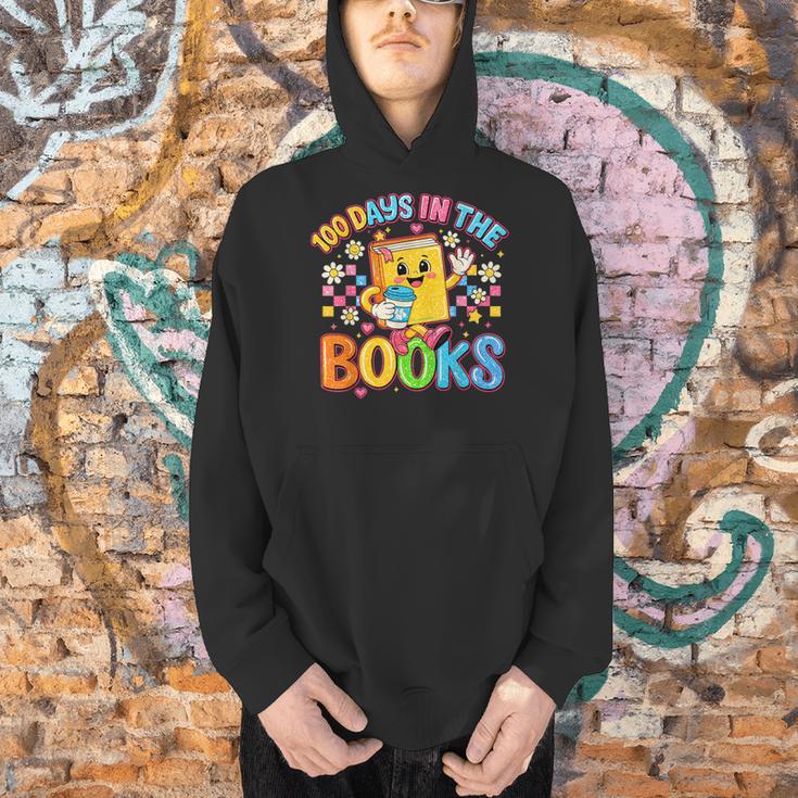 HUGvyn Preppy 100 Days In The Books Teacher Reading Coffee Men Hoodie