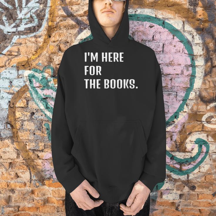 I'm Here For The Books Fun Tee Men Hoodie