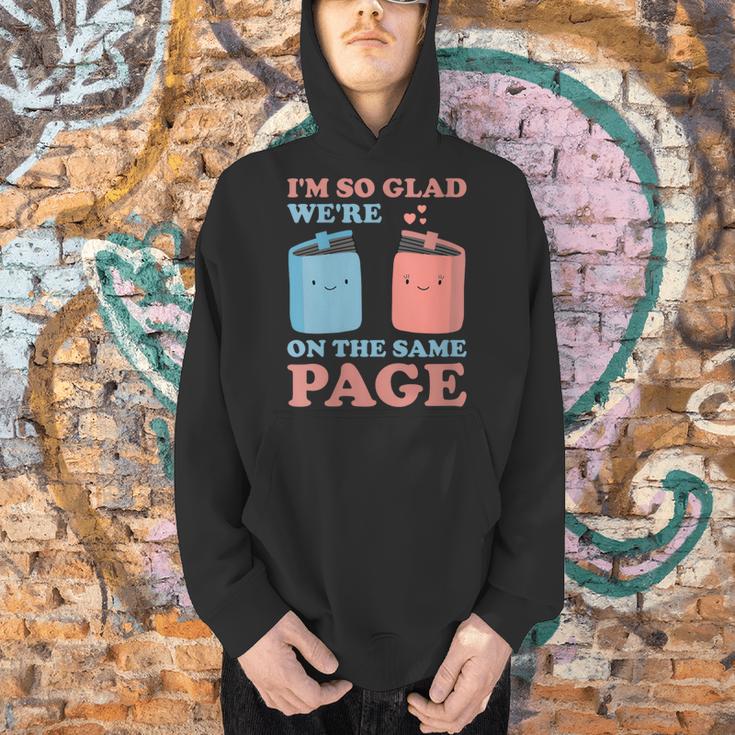 I'm So Glad We'Re On The Same Page Book Lover Writer Men Hoodie I'm So Glad We'Re On The Same Page Book Lover Writer Men Hoodie