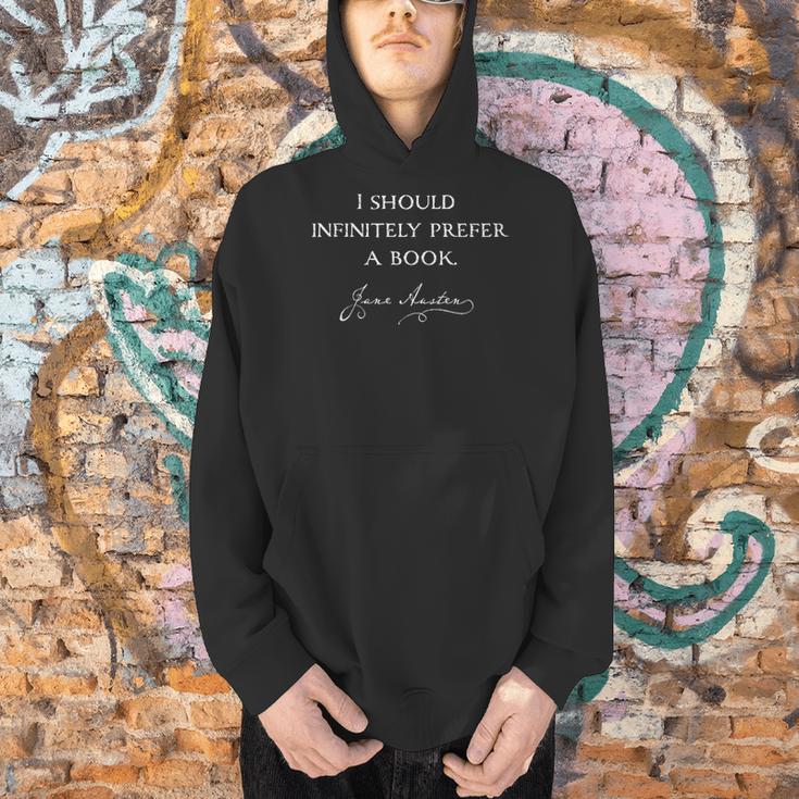 Infinitely Prefer a Book Men Hoodie Infinitely Prefer a Book Men Hoodie
