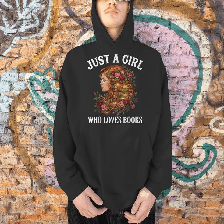 Just A Girl Who Loves Books For Bookworm Book Lover Men Hoodie