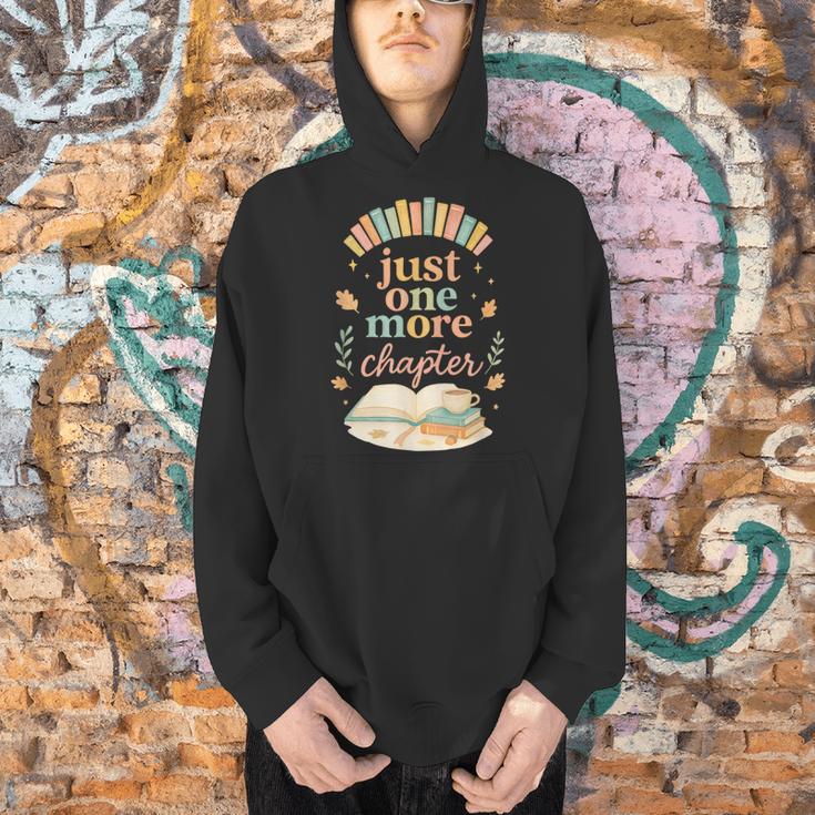 Just One More Chapter Cozy Book Lover Reading & Coffee Men Hoodie Just One More Chapter Cozy Book Lover Reading & Coffee Men Hoodie