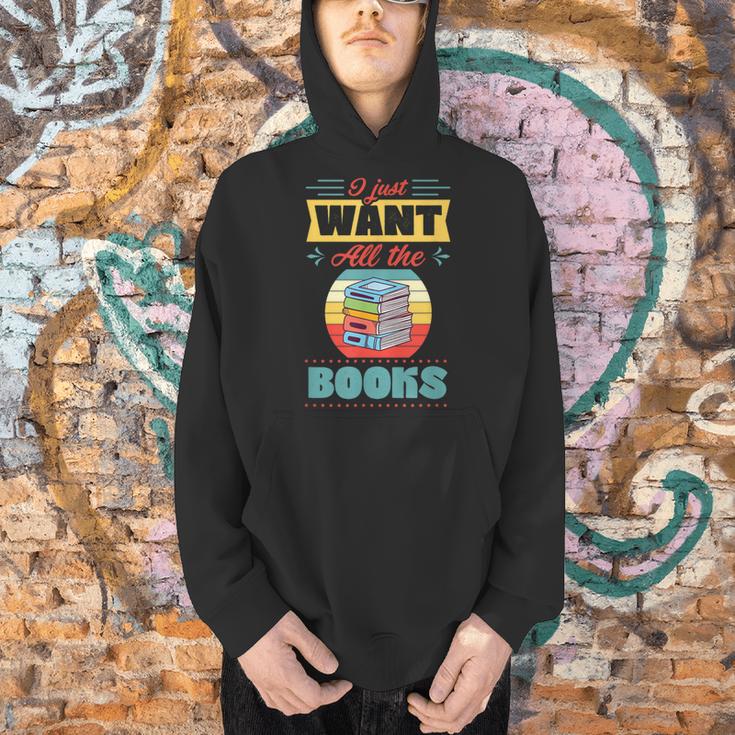 I Just Want All The Books Reading Literary Men Hoodie