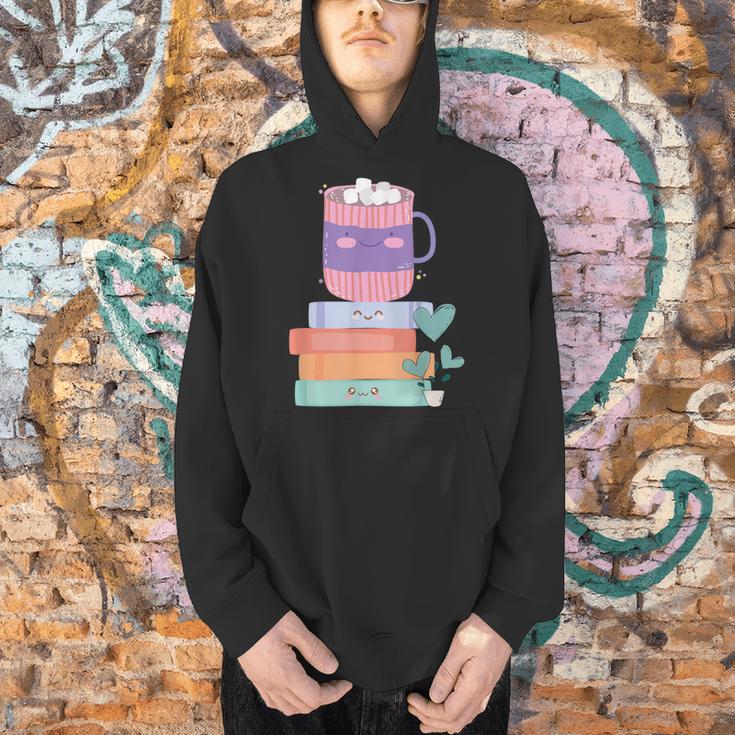 Kawaii Pastel Goth Cute Hot Chocolate Book Lover Anime Art Men Hoodie Kawaii Pastel Goth Cute Hot Chocolate Book Lover Anime Art Men Hoodie