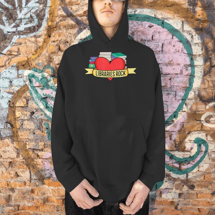 Librarian Library Assistant Libraries Rock Book Lover Men Hoodie Librarian Library Assistant Libraries Rock Book Lover Men Hoodie