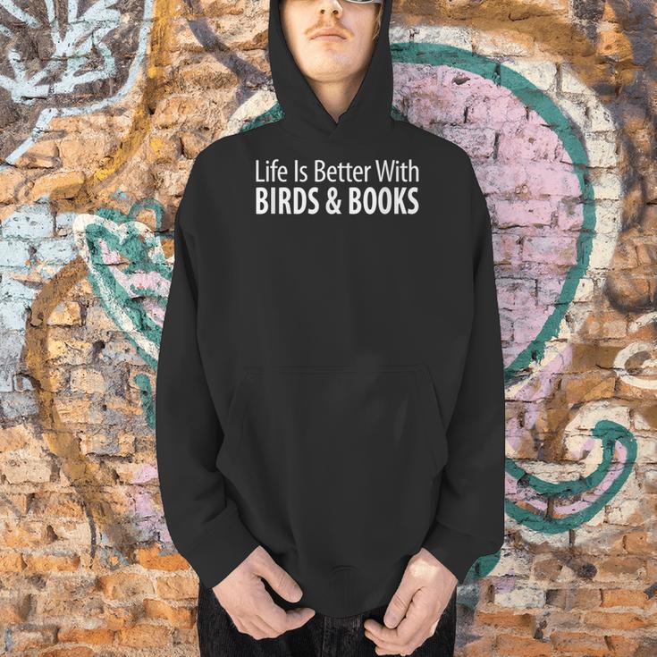 Life Is Better With Birds & Books Men Hoodie
