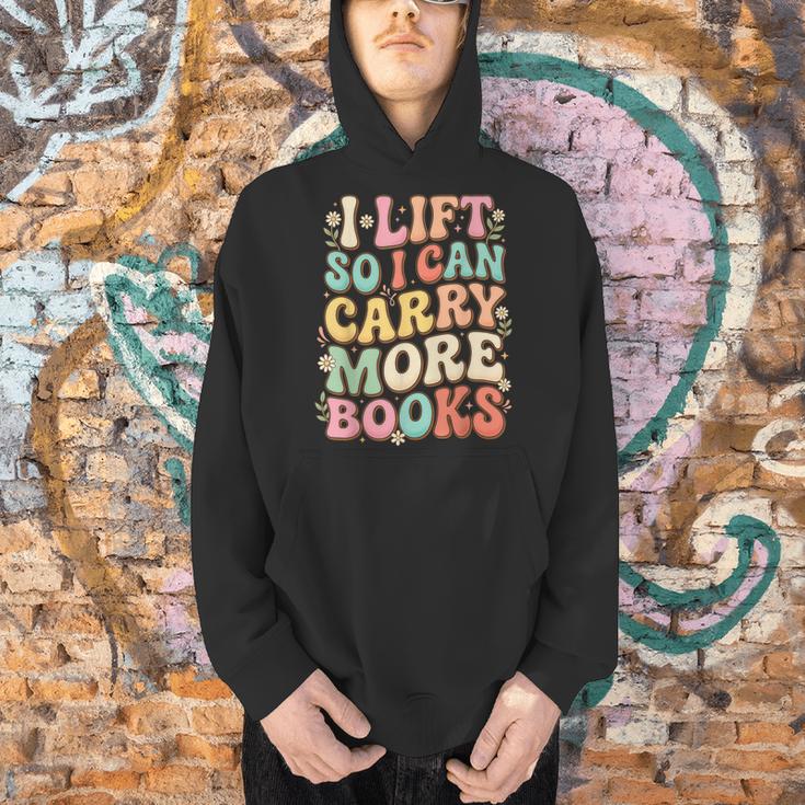 I Lift So I Can Carry More Books Men Hoodie
