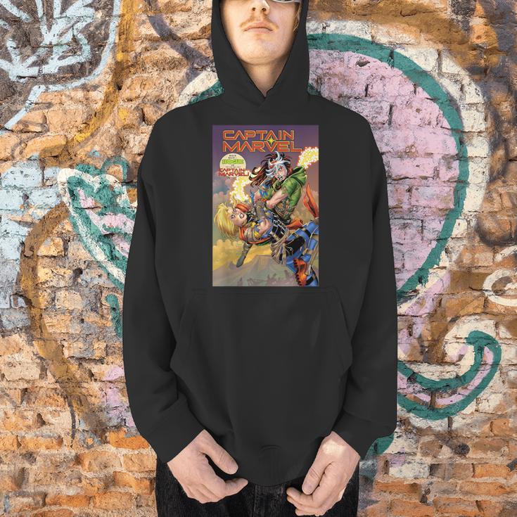 Marvel Captain Marvel Versus Rogue Revenge Comic Book Cover Men Hoodie